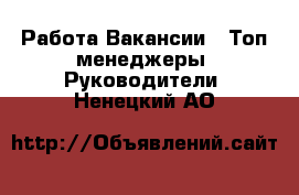 Работа Вакансии - Топ-менеджеры, Руководители. Ненецкий АО